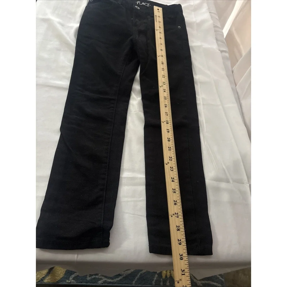 Children’s Place Black Skinny Jeans Boys Size 8 Adjustable Waist